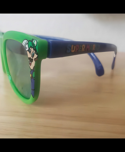 Lentes Sol Para Niños Súper Mario Bross 100% Protección Uv