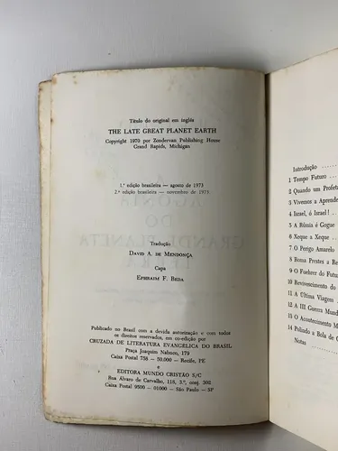 Livro A Agonia Do Grande Planeta Terra,uma Análise Penetrante Das