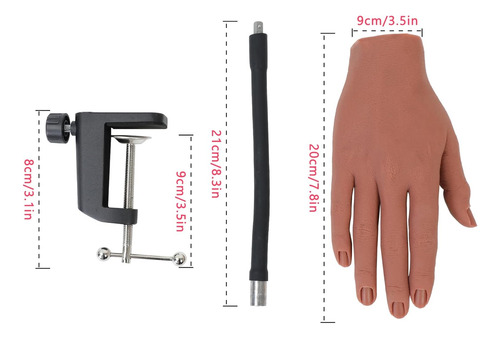 Mano De Práctica Para Uñas De Acrílico Uñas De Pr...