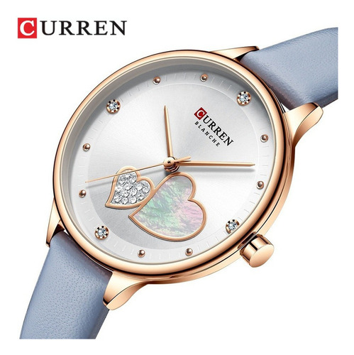 Reloj De Cuero Casual Impermeable Curren Para Mujer