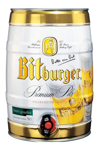 Barril De Cerveza Importada Alemana Bitb - mL a $32