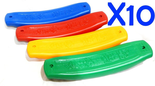 10 Tablas Plásticas Hamaca Calesita Listones Grandes