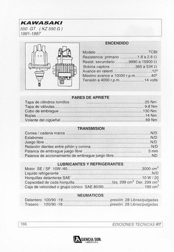 Kawasaki, Fichas Técnicas De Motocicletas Scooter Ciclomotor