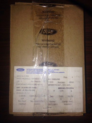 Imagen 3 de 5 de Módulo De Encendido Motorcraft Original Importado 45usd