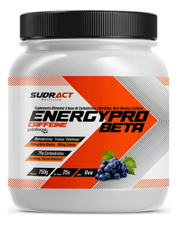 Energy Pro Beta 750g C/ Beta Alanina E Cafeína - Sudract