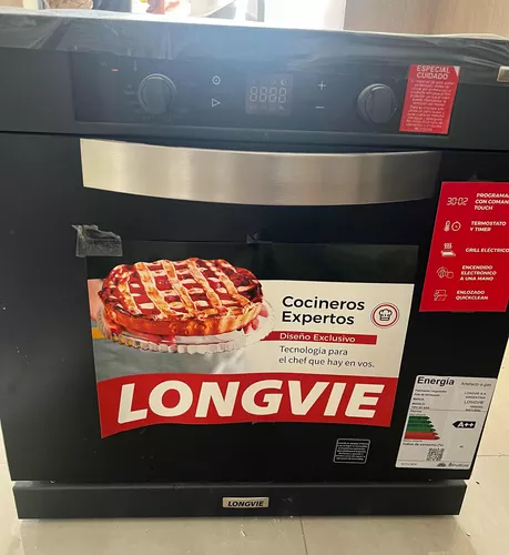 Horno empotrable eléctrico Longvie Standard HE1900 56 L acero