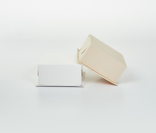 Imagen 4 de 5 de Caja Base Bandeja + Tapa 13 X 13 X 6,5 Cm (x50 U.) Tortas Tartas Postres Porciones Individuales Bauletto