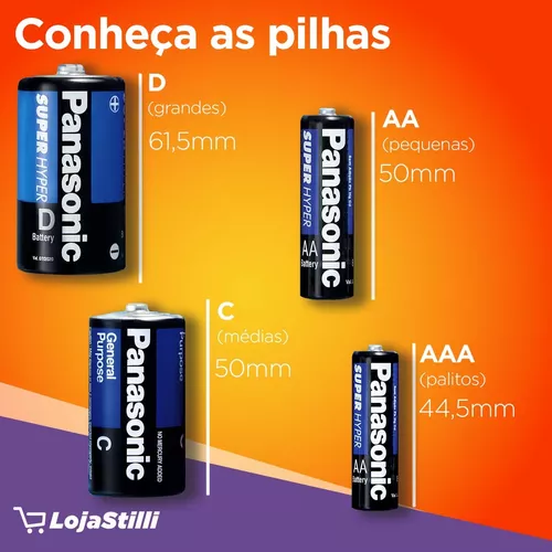 Pilha AA Panasonic Comum