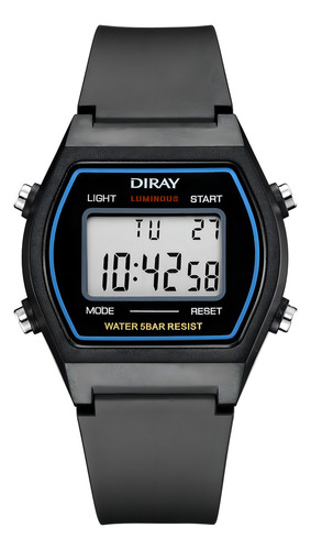 Reloj De Pulsera Diray Para Unisex Dr362g2 Negro