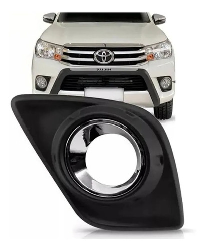 Rejilla Para Faro Auxiliar Toyota Hilux 2016 A 2019 Aro Crom