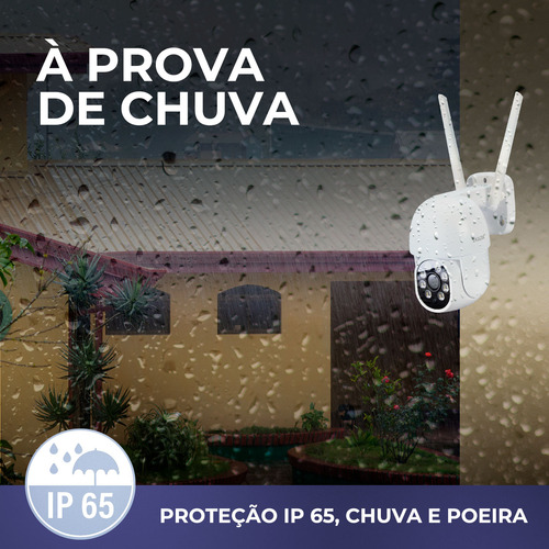Câmera De Segurança Wifi Dome Externa Vigilância Com Audio