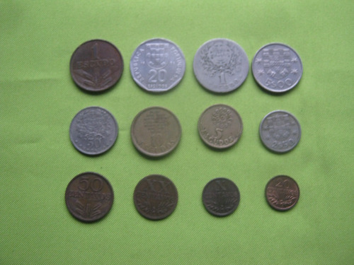 Portugal Lote 12 Monedas  Diferentes 