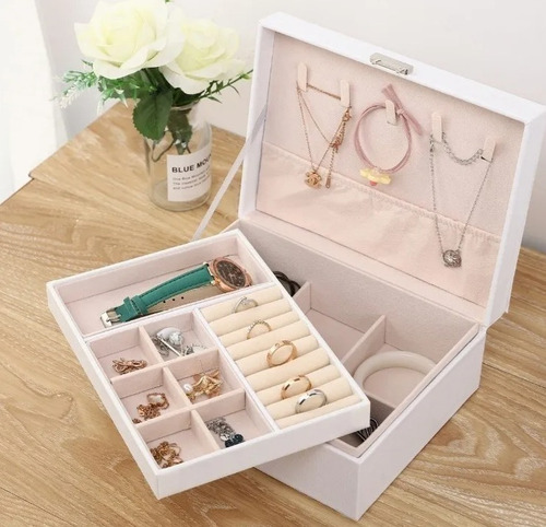 Imagen 6 de 10 de Joyero Alhajero Organizador De Joyas Anillos Aros Accesorio