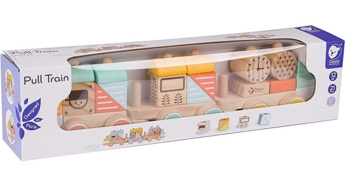 Tren De Arrastre Y Encastres Madera Montessori Classic World