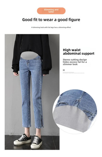 Pantalones Cortos Con Abertura Lateral Y Pantalones Vaqueros