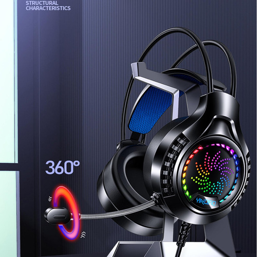 Auriculares Para Juegos Con Cable Orejeras Usb 7.1 Rosado