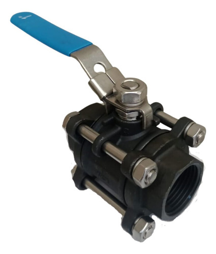 Válvula Registro Esfera Tripartida Aço Carbono Wcb 1'' Dn25