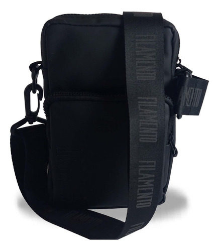 Bandolera Modelo Mini Holly Gum, Marca Filamento Bags Negro Lisa Plastico Negro