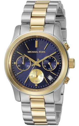 Relógio Michael Kors Mk6165 Misto Prata Dourado