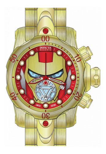 Reloj Invicta 32425 Oro, Rojo Hombres