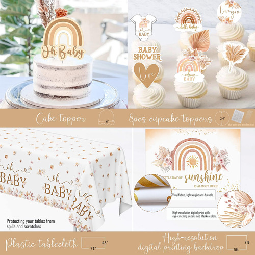Decoraciones Bohemio Para Baby Shower En Hycsanbao Un Pequeñ