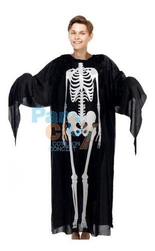 Disfraz Esqueleto Adulto Super Económico Halloween Terror