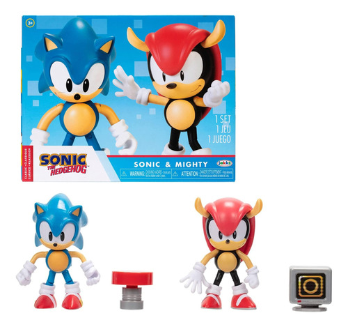 Pack 2 Figuras Sonic & Classic Mighty - Sonic The Hedgehog