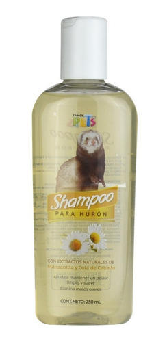 Imagen 1 de 3 de Bote De Shampoo Para Hurones 250 Ml Natural Elimina Olores