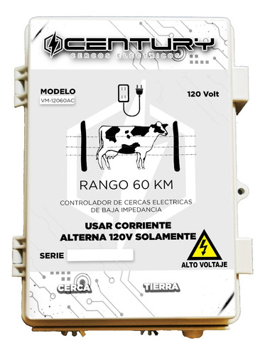 Cerca Electrica Para Ganado 127 Voltios (60 Km)