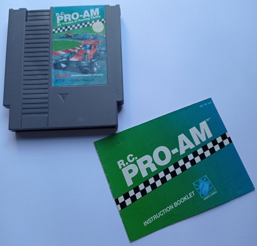 R.c. Pro-am Con Manual Nes Rare David Wise Nintendo