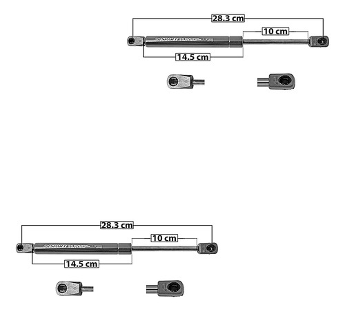 Dos Amortiguadores De Cajuela Spart Pontiac Grand Prix 99/03