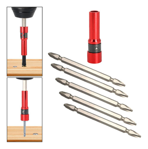 Adaptador De Enchufe Hexagonal Con Puntas De Destornillador