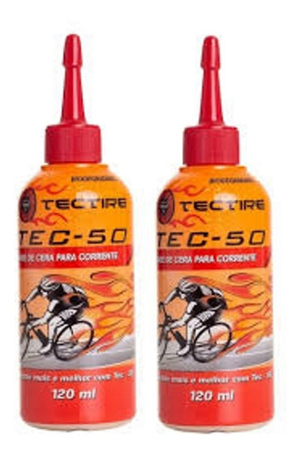 Oleo De Corrente Bike Tectire Tec-50 Cera 120ml (2 Unidades)