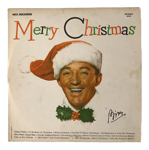 Bing Crosby Merry Christmas Disco Lp Fonograma Feliz Navidad