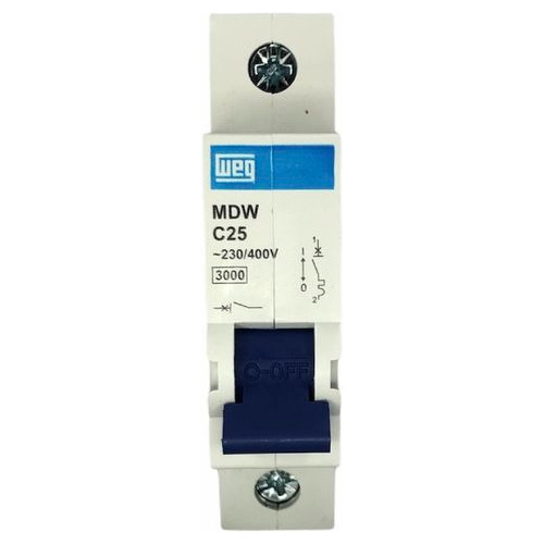 10076429 Mini-interruptor Termomagnetico 1p - 25a Mdw-c25