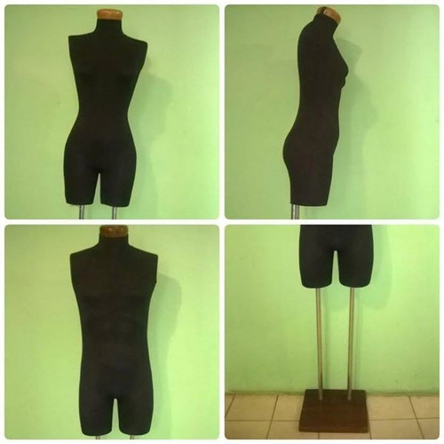 Maniquie De Caballero Forrado En Tela Con Base De Madera