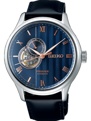 Seiko Ssa421j1 - Reloj De Piel De Zafiro Automtico Para Jard