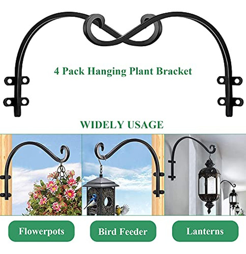 Paquete De 2 Soportes Resistentes Para Colgar Plantas, Sopor