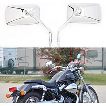 Comprar Manillar Rectangular De Motocicleta Cromado De 10 Mm, Retrov