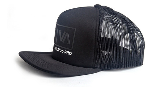 Gorras Tracker Cap Valimited Hombre Negro Logo Engomado