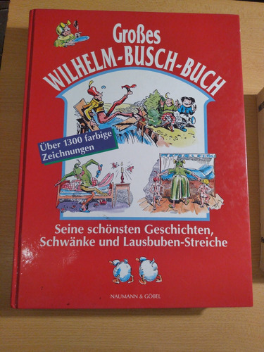 Grosse Wihelm Busch Buch Libro Satirico Dibujos Texto 