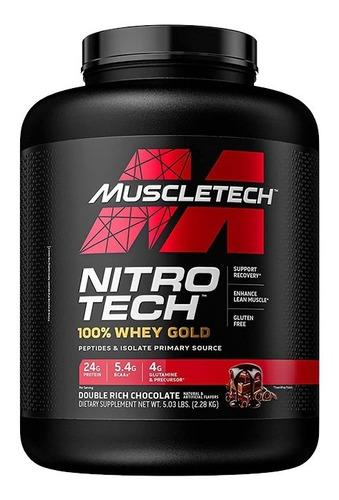 Proteína Nitro Tech 100% Whey Gold Muscletech 5 Lb