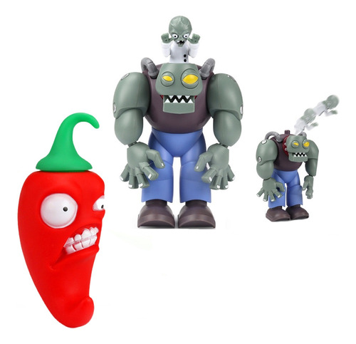 Pvz Dr Zomboss Y Jalapeno Toy Set Figura De Acción Fiesta