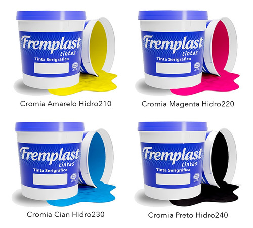 Tinta Para Serigrafia Hidro Clear Magenta Cromia-1.kg