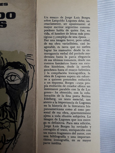 Imagen 5 de 5 de Leopoldo Lugones Jorge Luis Borges Pleamar Arquetipos