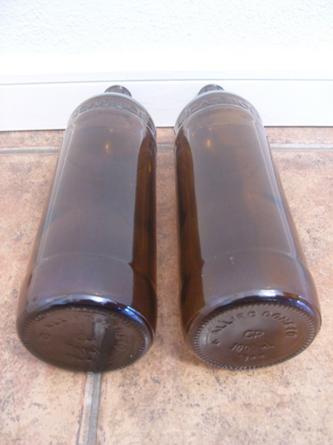 Dos Antiguas Botellas Vacías Licor Lucas Bols - Impecables (Usado)