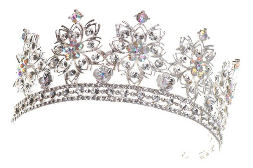 Diadema Nupcial De Princesa Plateada Joyería De Diadema De