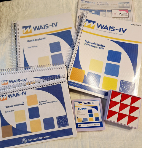 Test Wais Iv + Set De Cubos Kohs De Regalo!!