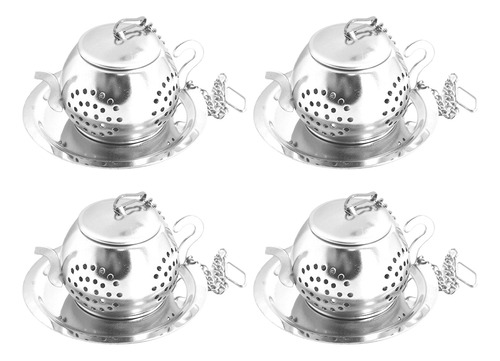 Coladores De Té De Titanio Para Tetera Con Hojas Sueltas, 4