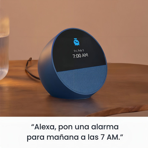 Amazon Echo Spot Última Generación 2024 Alexa Color Azul